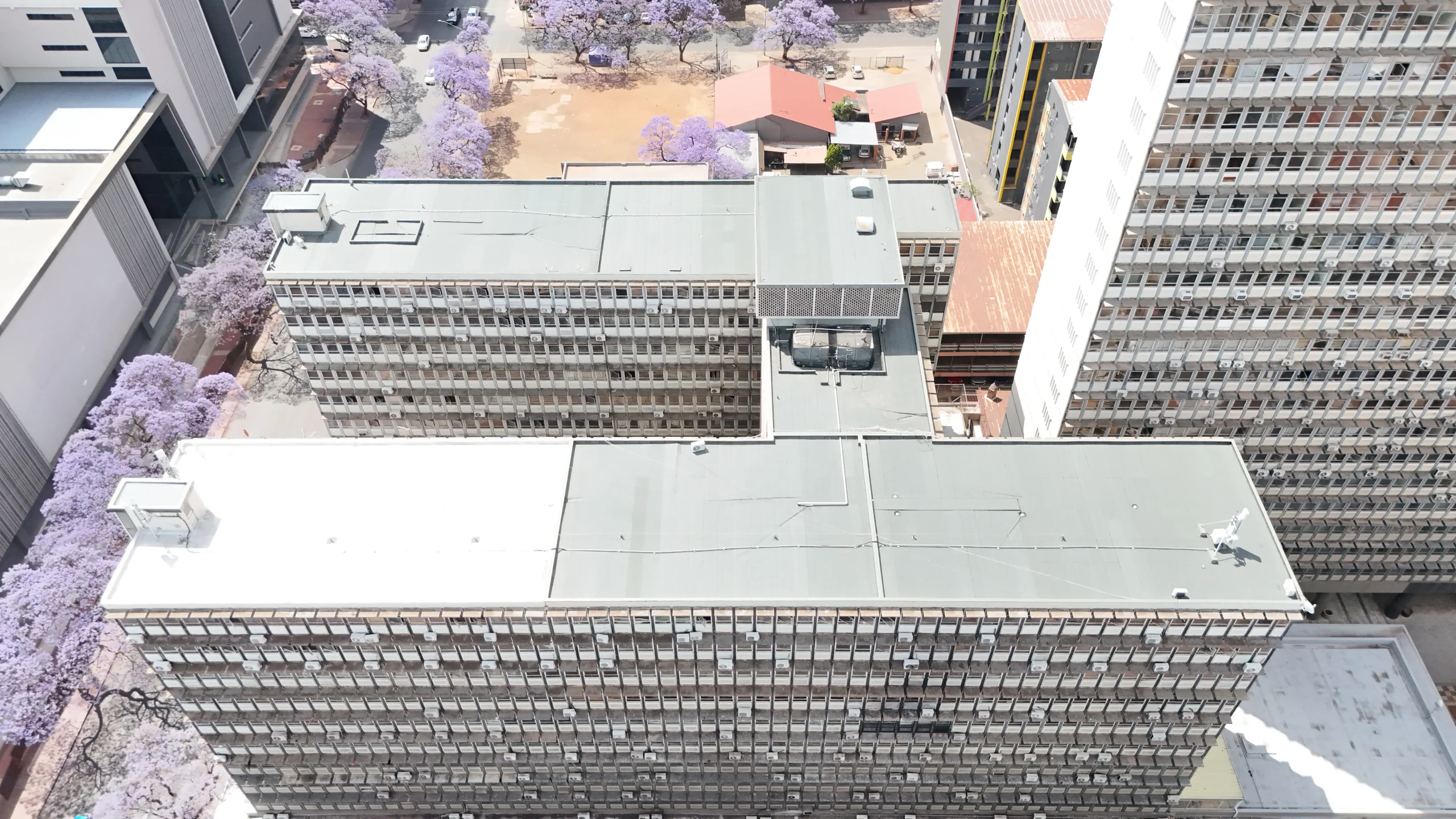 Service area map showing Sicon Group waterproofing coverage across Gauteng including Johannesburg, Pretoria, East Rand and West Rand